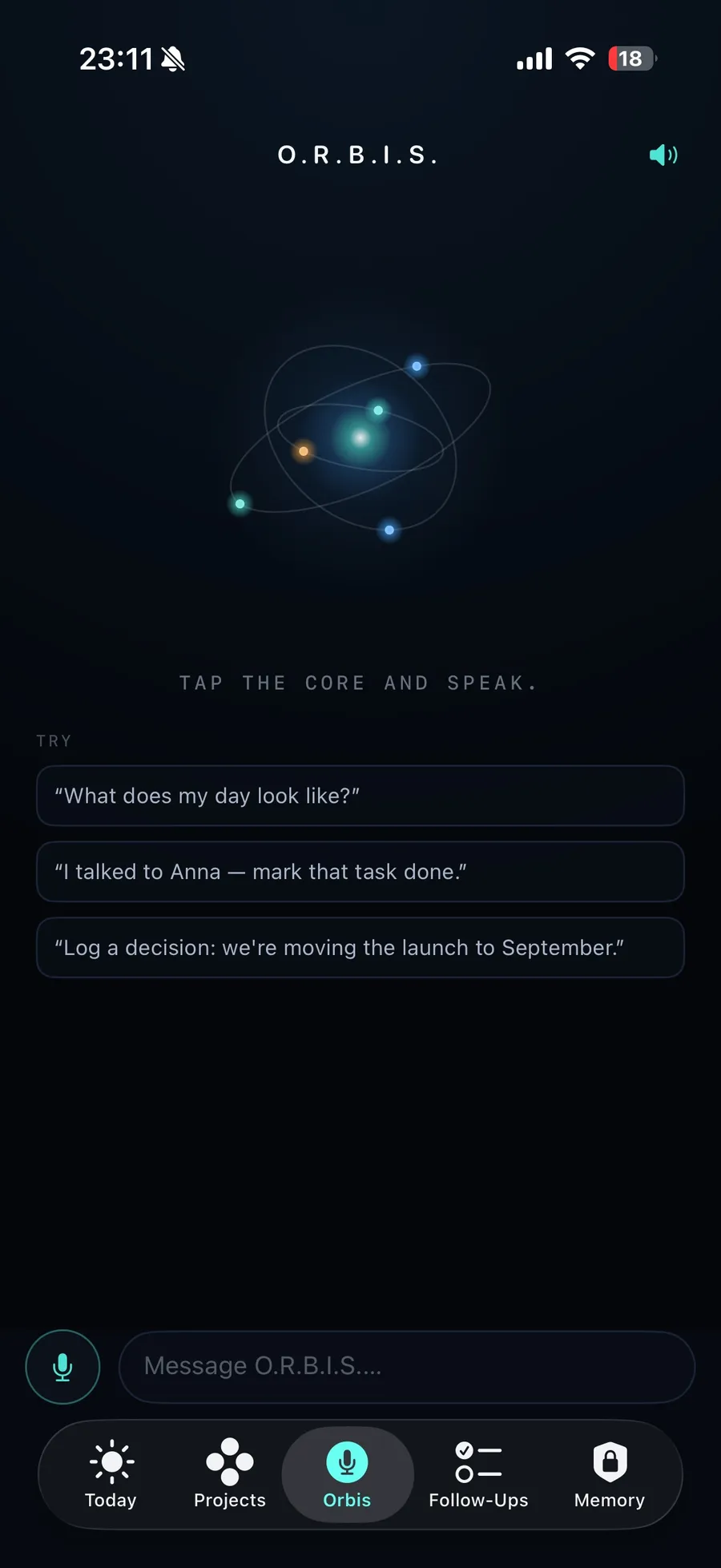 Hey O.R.B.I.S. iOS